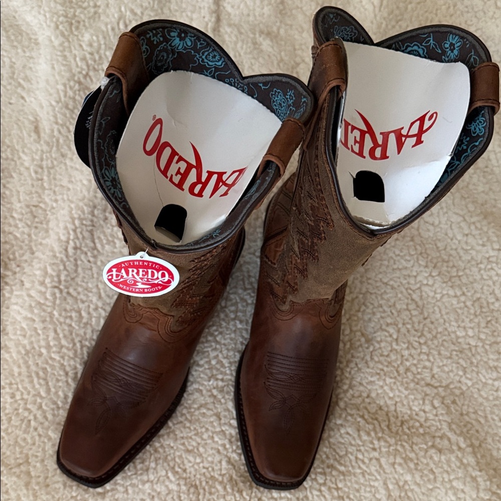 Laredo Rich Brown Cowboy Boots